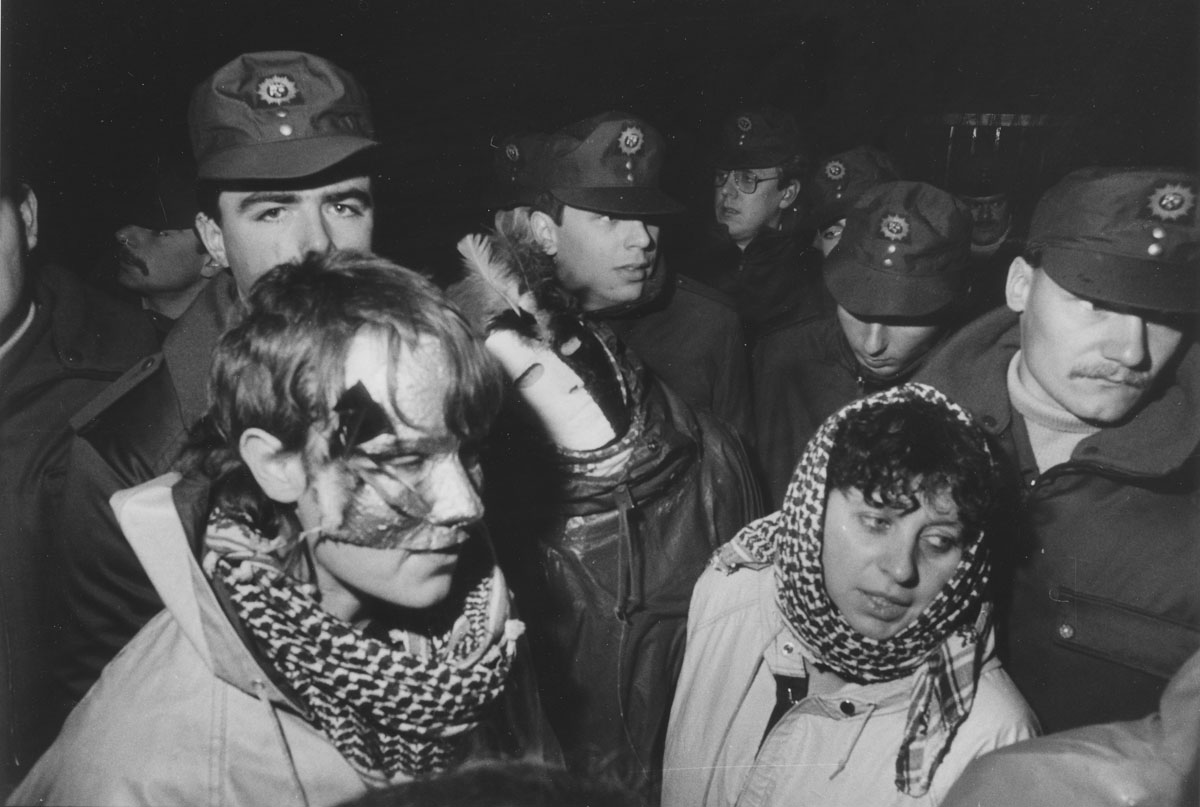 Blockade der Atomraketenbasis PYDNA