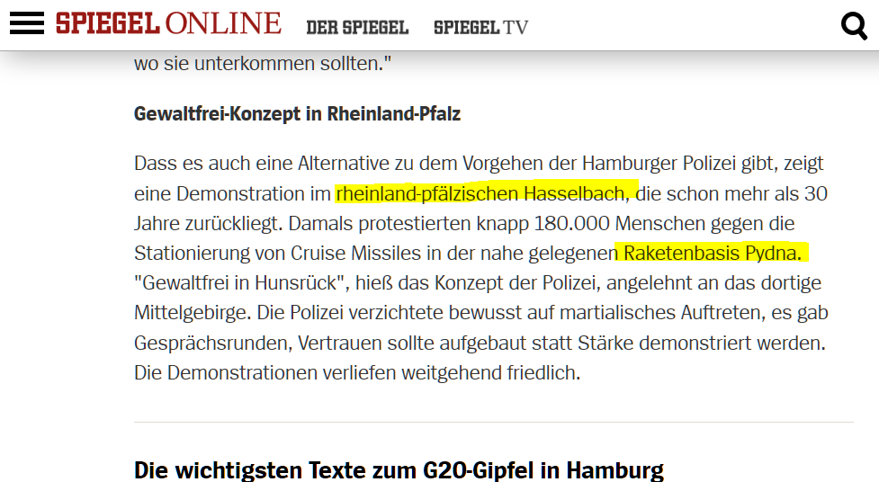 Gewaltfrei im Hunsrück – eine Alternative zu Hamburg